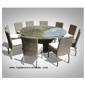 New poly rattan dining set, high quality HG-WD100