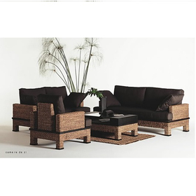 Hot elegant sofa set, best selling soffa set 2016, water hyacinth sofa set HG-NS291-294