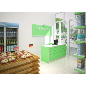 New design mini supermarket, supermarket interior design SF 001