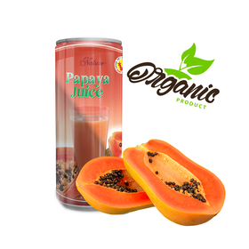 Papaya tropical fruit juice